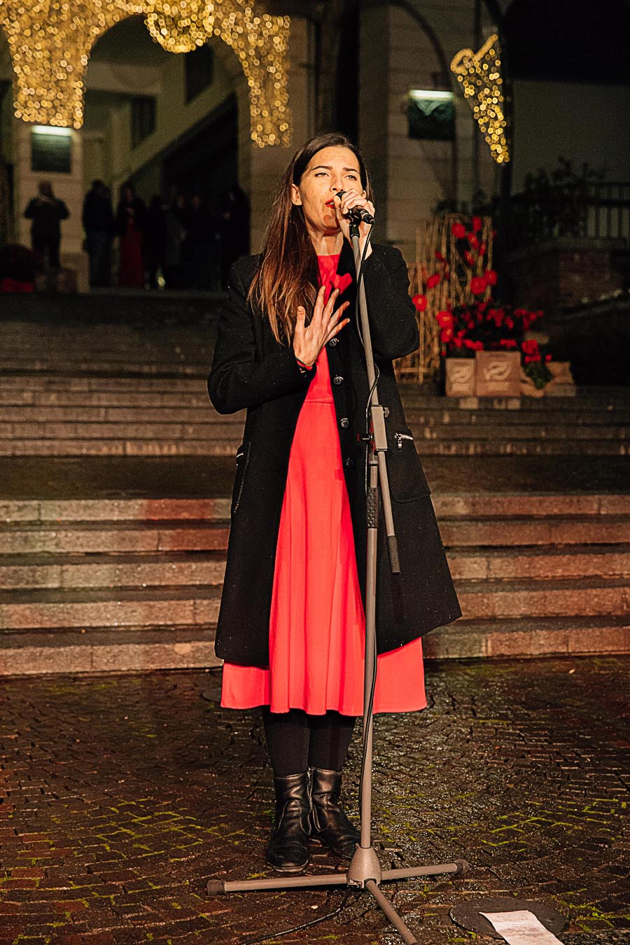 Renato Zanette fotografo per eventi storytelling Cipria Show no alla violenza sulle donne Sara e Francesco