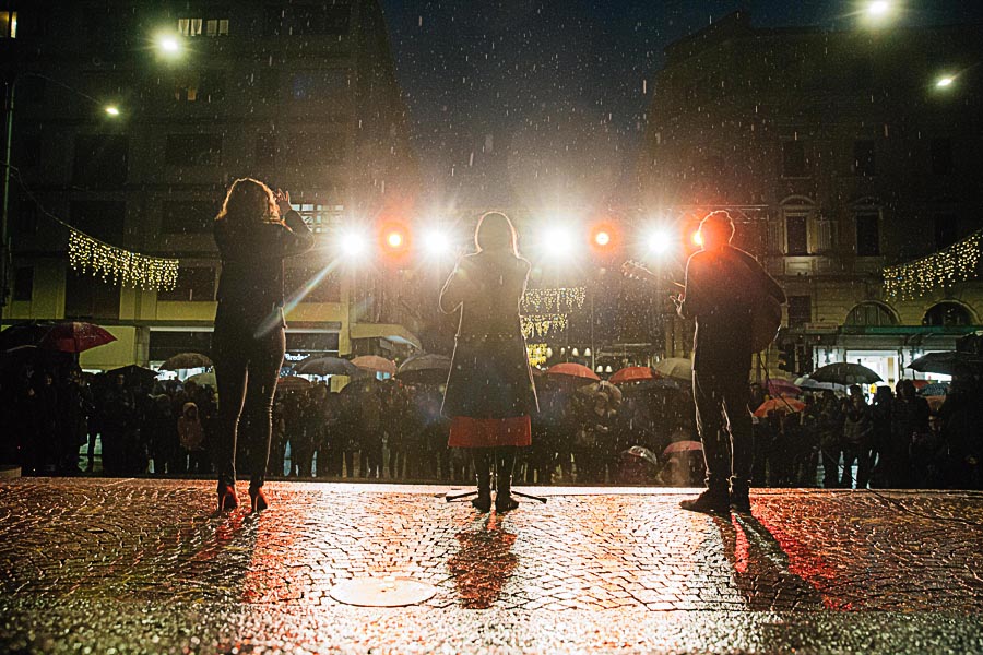 Renato Zanette fotografo per eventi storytelling Cipria Show no alla violenza sulle donne Sara e Francesco