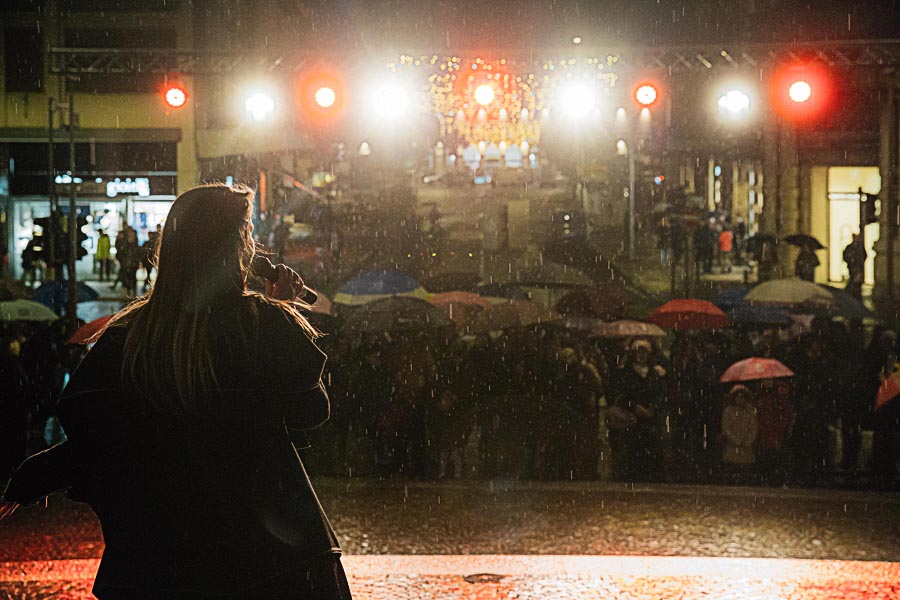 Renato Zanette fotografo per eventi storytelling Cipria Show no alla violenza sulle donne Elenoire